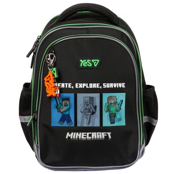 Рюкзак шкільний напівкаркасний Yes S-111M Minecraft Reality 550244 550244 фото