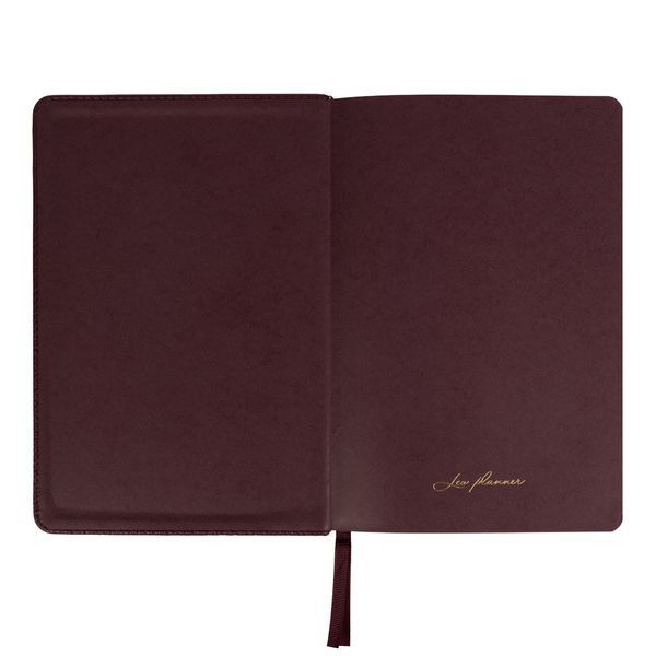 Щоденник діловий Leo Planner Royal А5 датований 2027 твердий бордовий 368 сторінок 252770 252770 фото