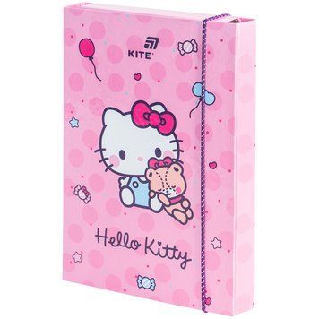Папка для зошитів на гумці Kite Hello Kitty HK26-210-1, картон HK26-210-1 фото