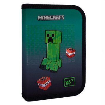 Пенал твердий Yes одинарний з двома клапанами HP-04 Minecraft Icons 533633 533633 фото