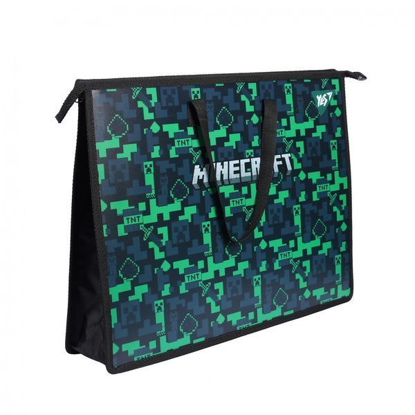 Папка портфель Yes А3 з тканинними ручками Minecraft 492281 492281 фото