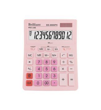 Калькулятор Brilliant BS-8888PK 12-розрядний, 2-живлення BS-8888PK фото