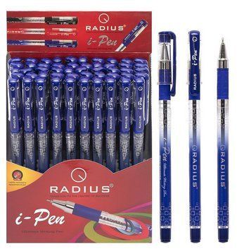 Ручка масляна Radius I-Pen синій 50/300/1200 шт 00-00019834 фото