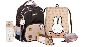 Шкільний набір Yes S-72M Miffy Bunny (рюкзак, пенал, сумка. пляшка, ланчбокс) 130-145 см 550280 (5) фото