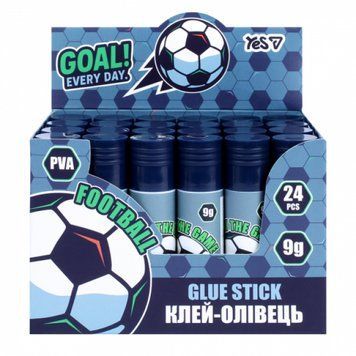 Клей-олівець PVA Yes Football 9г 320311 320311 фото