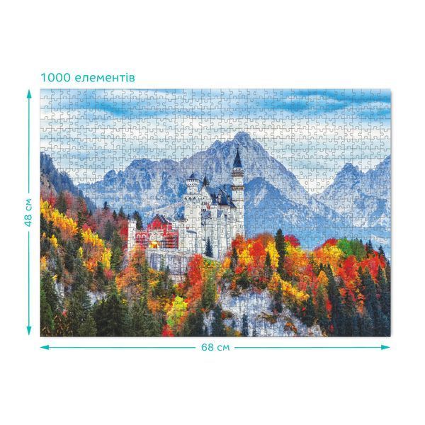 Пазл DoDo 1000 елементів - Замок Нойшванштайн. Німеччина 301169 301169 фото