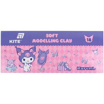 Пластилін восковий Kite Kuromi HK24-085, 18 кольорів, 360 г HK24-085 фото