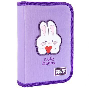Пенал твердий одинарний з двома клапанами Yes HP-04 Cute Bunny 533740 533740 фото