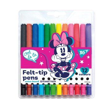 Фломастери Yes 12 кольорів Minnie Mouse 650475 650475 фото