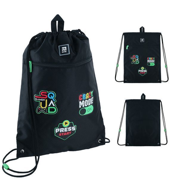 Сумка для взуття з кишенею Kite Education SQUAD K24-601M-22 K24-601M-22 фото