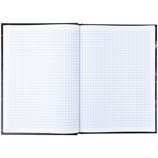 Книга записна Axent Purple fleur 8459-2-A, А5, 96 аркушів, клітинка, тверда обкладинка 8459-2-A фото