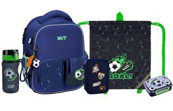 Шкільний набір Yes Football Fan H-100S (рюкзак, пенал, сумка, ланчбокс, пляшка) , 115-130 см 550219 (5) фото