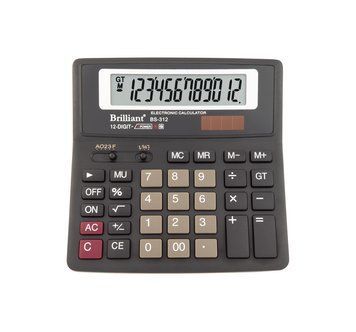 Калькулятор Brilliant BS-312 12-розрядний, 2-живлення BS-312 фото