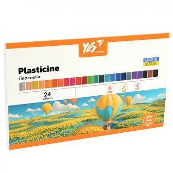 Пластилін Yes Orange Line 24 кольорів 480 г 540692 540692 фото