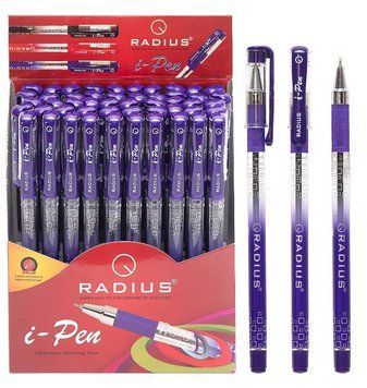 Ручка масляна Radius I-Pen фіолетовий 50/300/1200 шт 00-00020106 фото