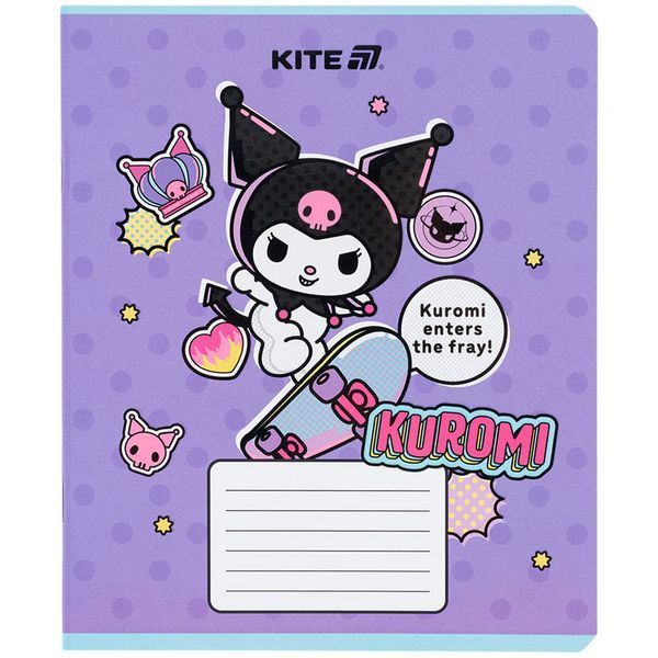 Зошит шкільний Kite Kuromi 18 аркушів, лінія HK25-237-2 HK25-237-2 фото
