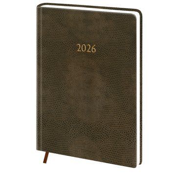 Щоденник датований Поліграфіст 2026, А5 в лінію Cryluxe коричневий 240-P-1322 240-P-1322 фото