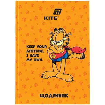 Щоденник шкільний Kite Garfield GF26-262, тверда обкладинка GF26-262 фото