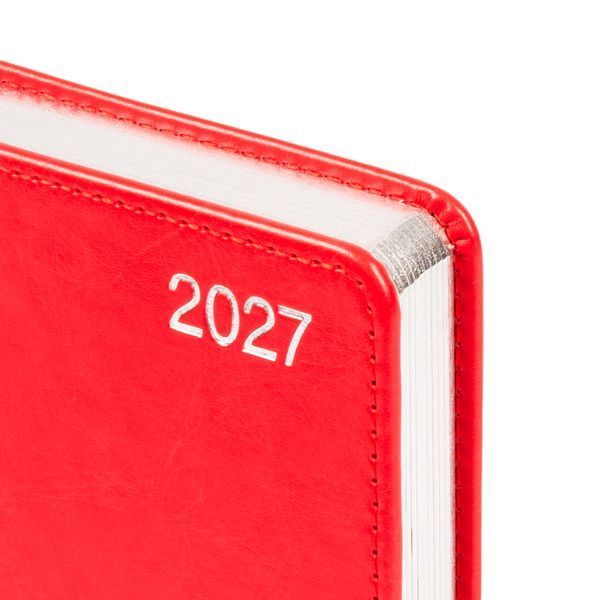 Щоденник діловий Leo Planner City А6 датований 2027 твердий червоний 352 сторінки 252762 252762 фото